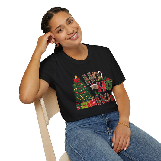 Merry Christmas HO HO HO - Unisex Softstyle T-Shirt